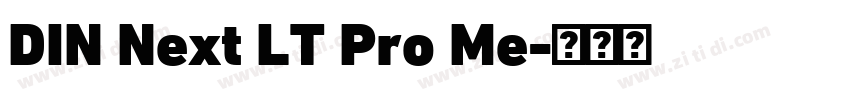 DIN Next LT Pro Me字体转换